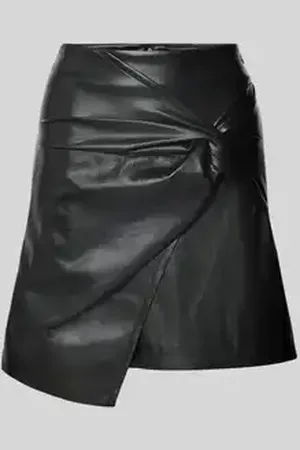 Guess Minirok in leerlook met knoopdetail, model 