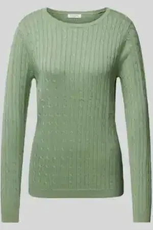 Christian Berg Gebreide pullover met kabelpatroon