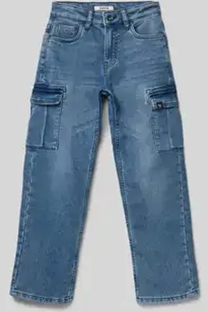 Garcia Loose fit jeans met cargozakken