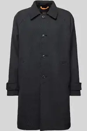 HUGO BOSS Lange jas met knoopsluiting, model 