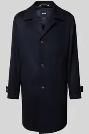 HUGO BOSS Lange jas met knoopsluiting, model 