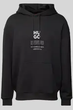 HUGO BOSS Hoodie met labelprint, model 