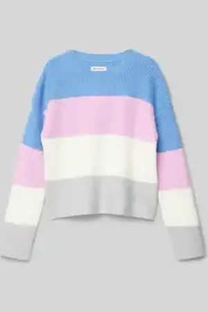 TOM TAILOR Korte gebreide pullover met colour blocking
