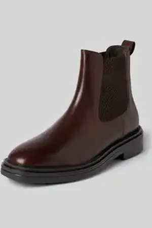 GANT Chelsea boots van leer met labelstitching, model 