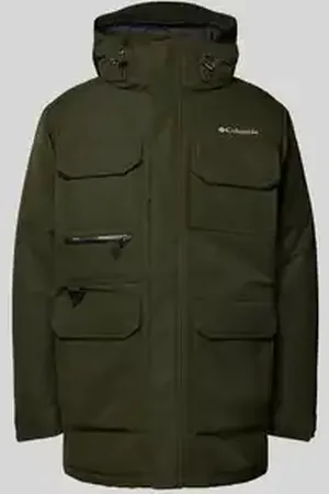 Columbia Parka met labelprint, model 