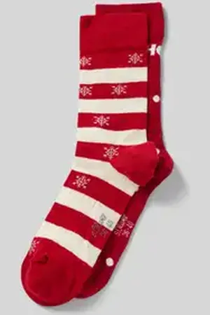 QS by s.Oliver Sokken van biologische katoenmix met kerstachtige designs