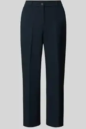 Opus Stoffen broek met bandplooien, model 