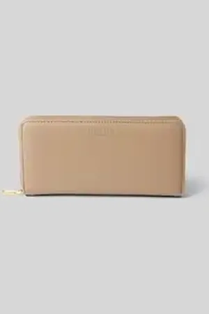 Seidenfelt Portemonnee met label in reliëf, model 