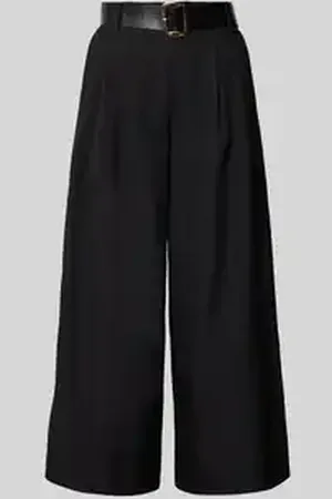 Zabaione Wide leg stoffen broek met riem