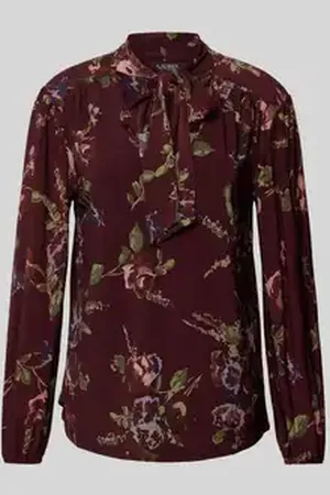 Ralph Lauren Regular fit blouse met strikdetail, model 
