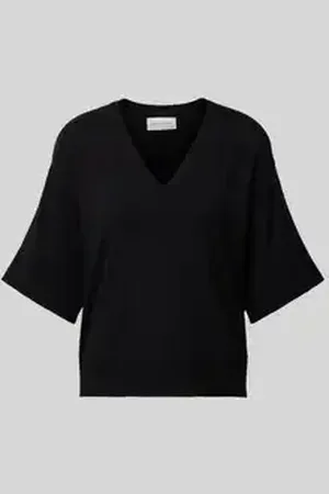 MSCH Oversized T-shirt van viscose met V-hals, model 