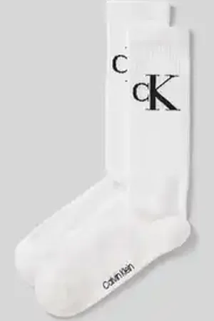 Calvin Klein Sokken met logostitching in een set van 2 paar