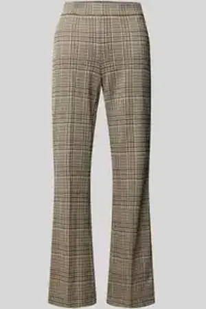 Cambio Flared fit broek met elastische band, model 