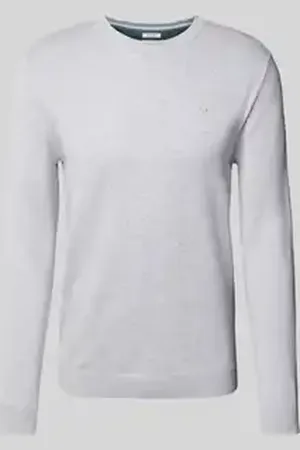 TOM TAILOR Pullover met ronde hals van puur katoen