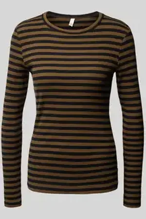 QS by s.Oliver Shirt met lange mouwen en fijnrib