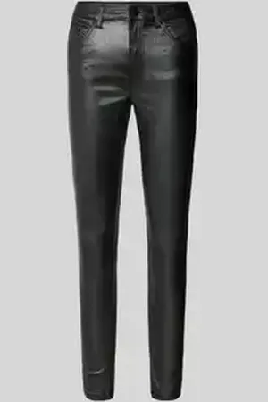 VILA Skinny fit jeans met glittereffect, model 
