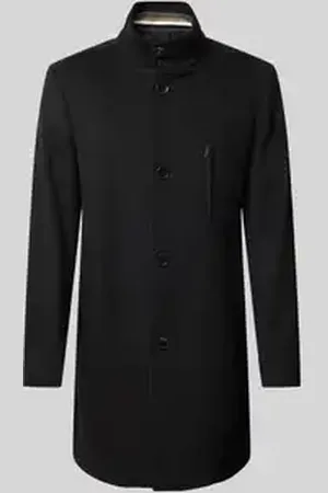 HUGO BOSS Lange jas met opstaande kraag, model 