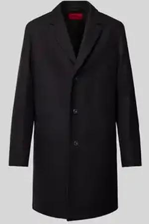 HUGO BOSS Lange jas met reverskraag, model 
