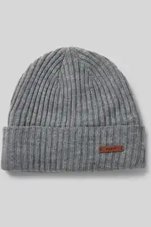 Barts Beanie met labeldetail, model 