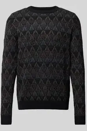 JACK & JONES Gebreide pullover met ribboorden, model 