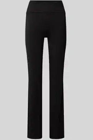Gina Tricot Flared cut stoffen broek met elastische band