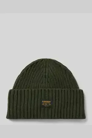 Superdry Muts van wolmix met logopatch, model 