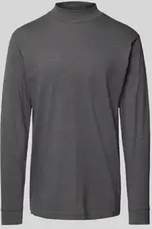 Ragman Shirt met lange mouwen en ribboorden