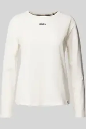 HUGO BOSS Shirt met lange mouwen en labelprint