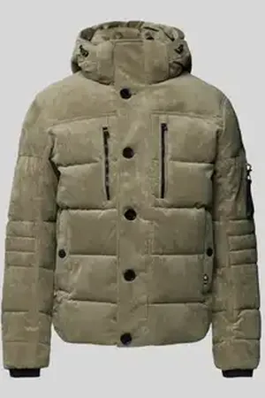 TOM TAILOR Regular fit gewatteerd jack met afneembare capuchon