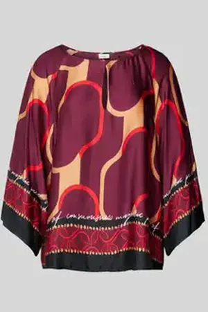 QS by s.Oliver Regular fit blouse met 3/4-mouwen