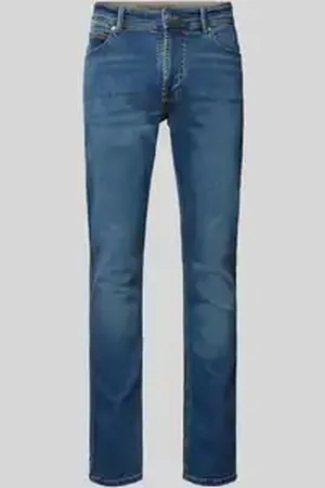 Christian Berg Straight fit jeans met merkdetail