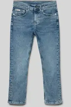 Calvin Klein Slim fit jeans met labelpatch, model 
