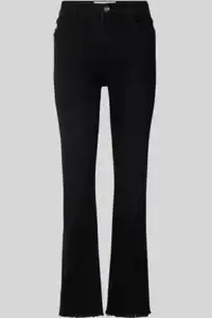 Goldgarn Kick flare fit jeans met franjes, model 