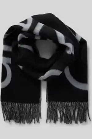 Calvin Klein Sjaal van wol met labeldetail