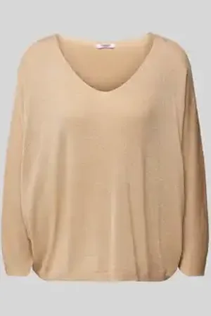 Zabaione Gebreide pullover met V-hals