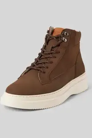Digel Boots van leer met vetersluiting, model 