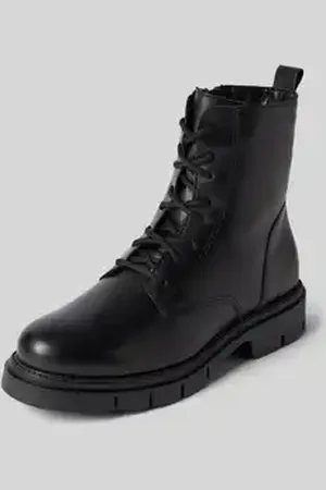 Tamaris Veterboots van leer met siernaden