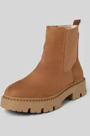 TOM TAILOR Gevoerde Chelsea boots van kunstleer