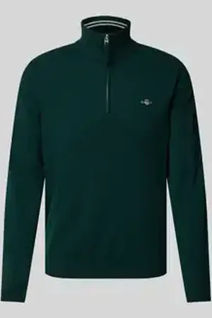 GANT Gebreide pullover met labelstitching, model 