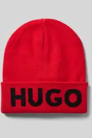 HUGO BOSS Beanie met labelprint