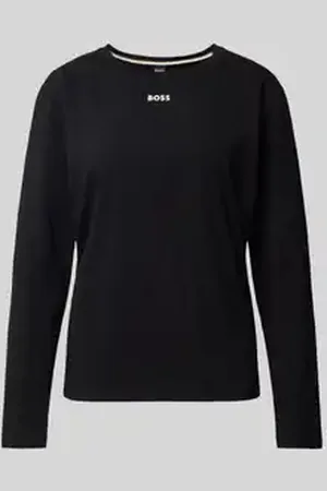 HUGO BOSS Shirt met lange mouwen en labelprint