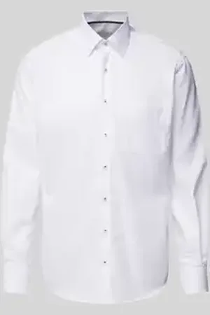 ETERNA Modern fit zakelijk overhemd met kentkraag en borstzak
