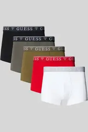 Guess Boxershort met label in band in een set van 5 stuks
