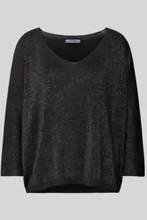 Zabaione Gebreide pullover met V-hals