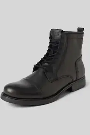 JACK & JONES Boots van leer, model 