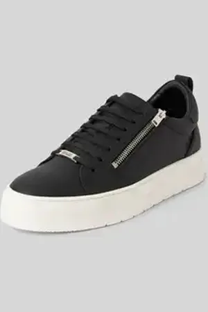 Antony Morato Leren sneakers met ritssluiting