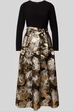 Adrianna Papell Avondjurk in 2-in-1-look met strikceintuur