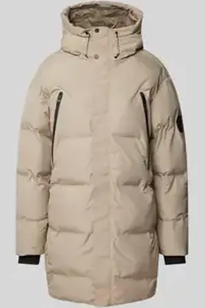 JACK & JONES Gewatteerde lange jas met capuchon, model 