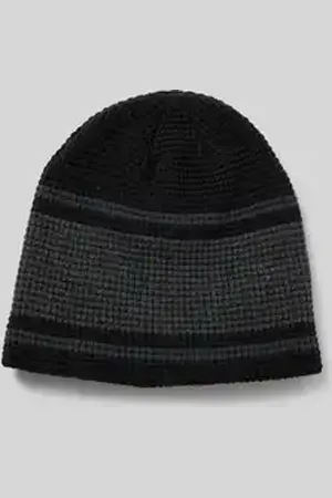 Müller Headwear Gebreide muts met labeldetail