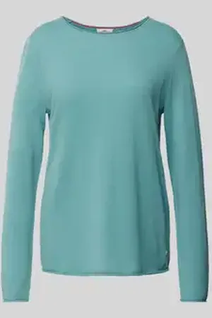 Fynch-Hatton Pullover van wolmix met labeldetail